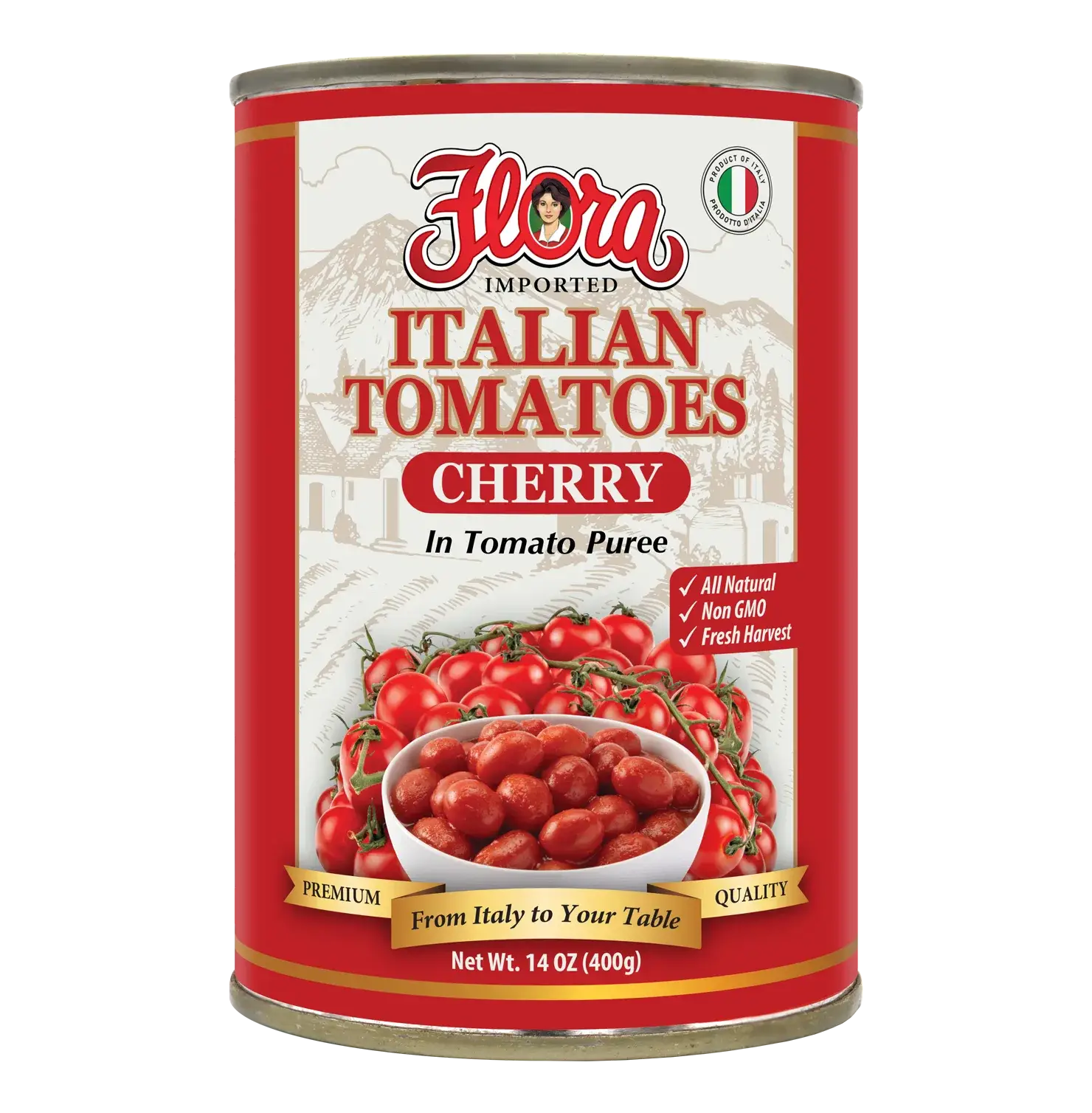 Cherry Tomatoes - In Tomato Puree - 14 oz