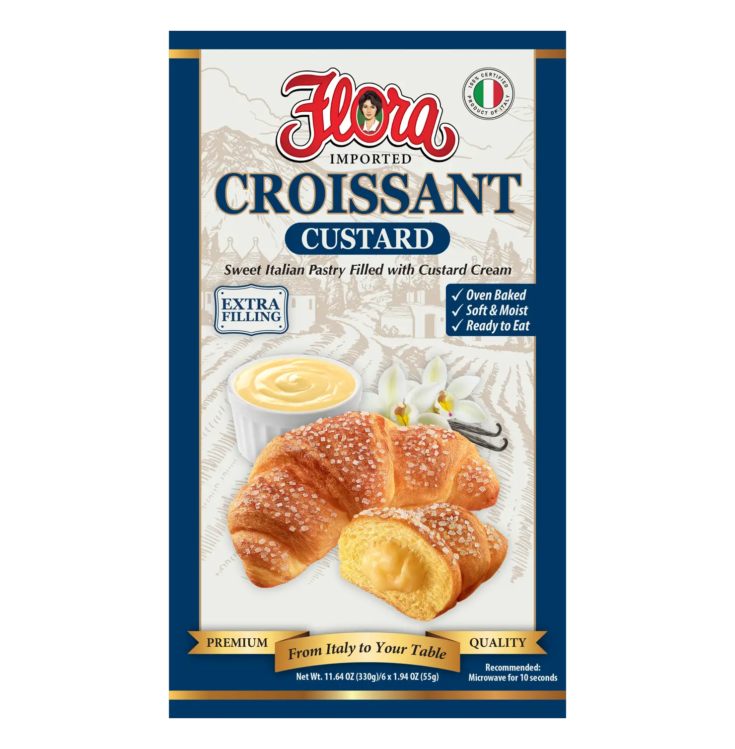 Croissants - Custard Pastry Cream - 11.64 oz