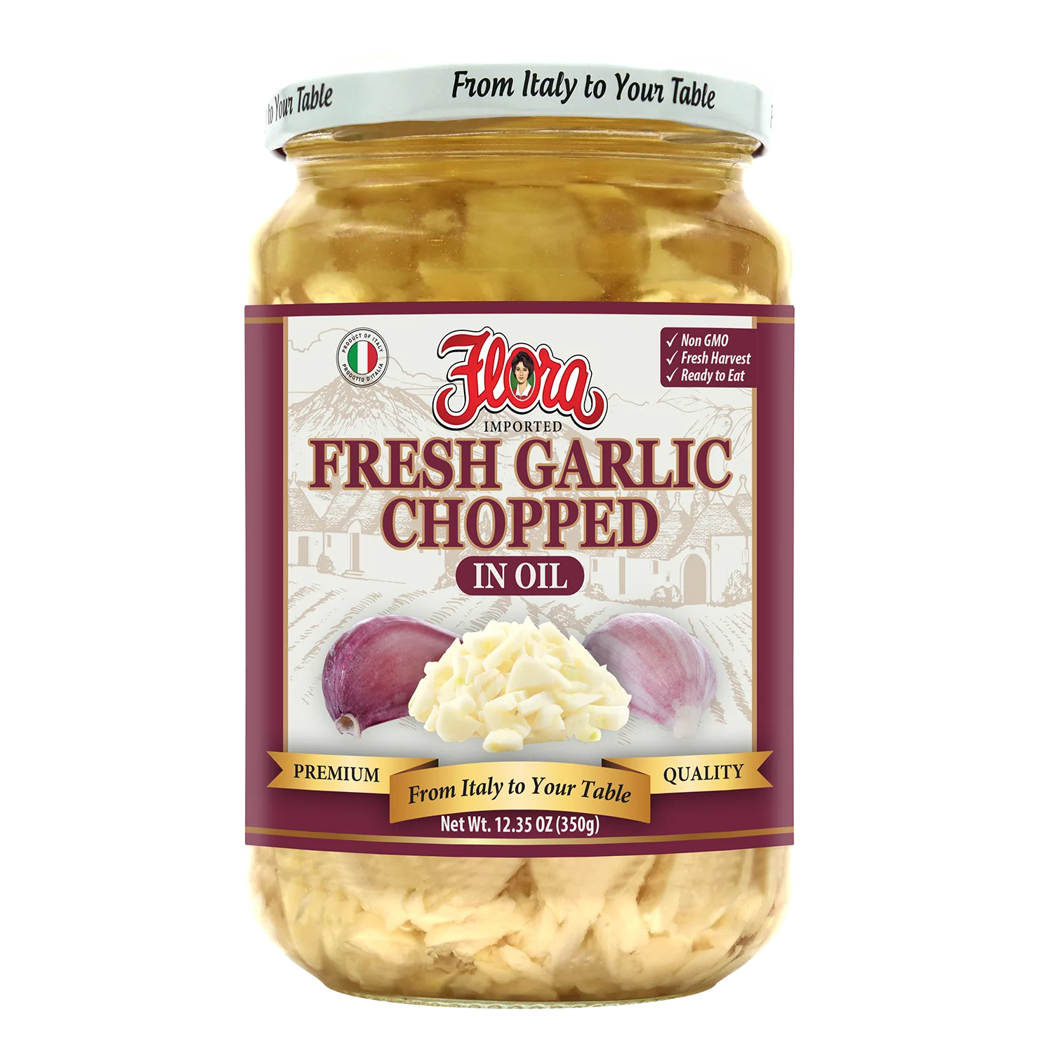 Fresh Garlic - Chopped In Oil - 12.35 oz