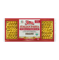Organic Flora Imported Italian Fusilli Lunghi No. 25 pasta, 16.02 oz package on a white background.