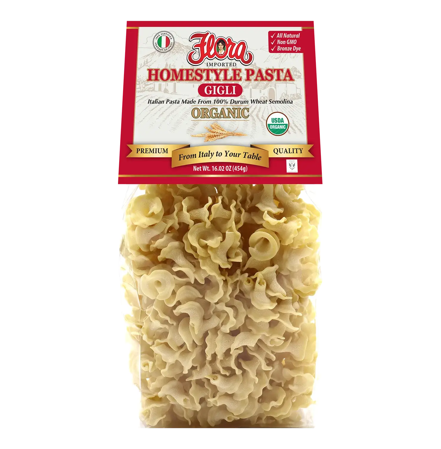 Homestyle Gigli Pasta - Organic - 16.02 oz