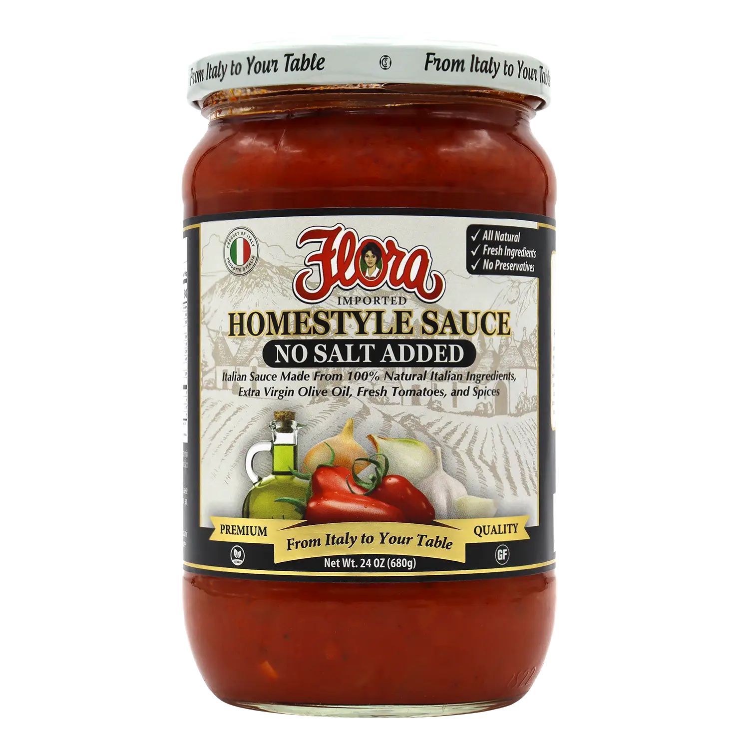 Homestyle No Salt Added Sauce - 24 oz
