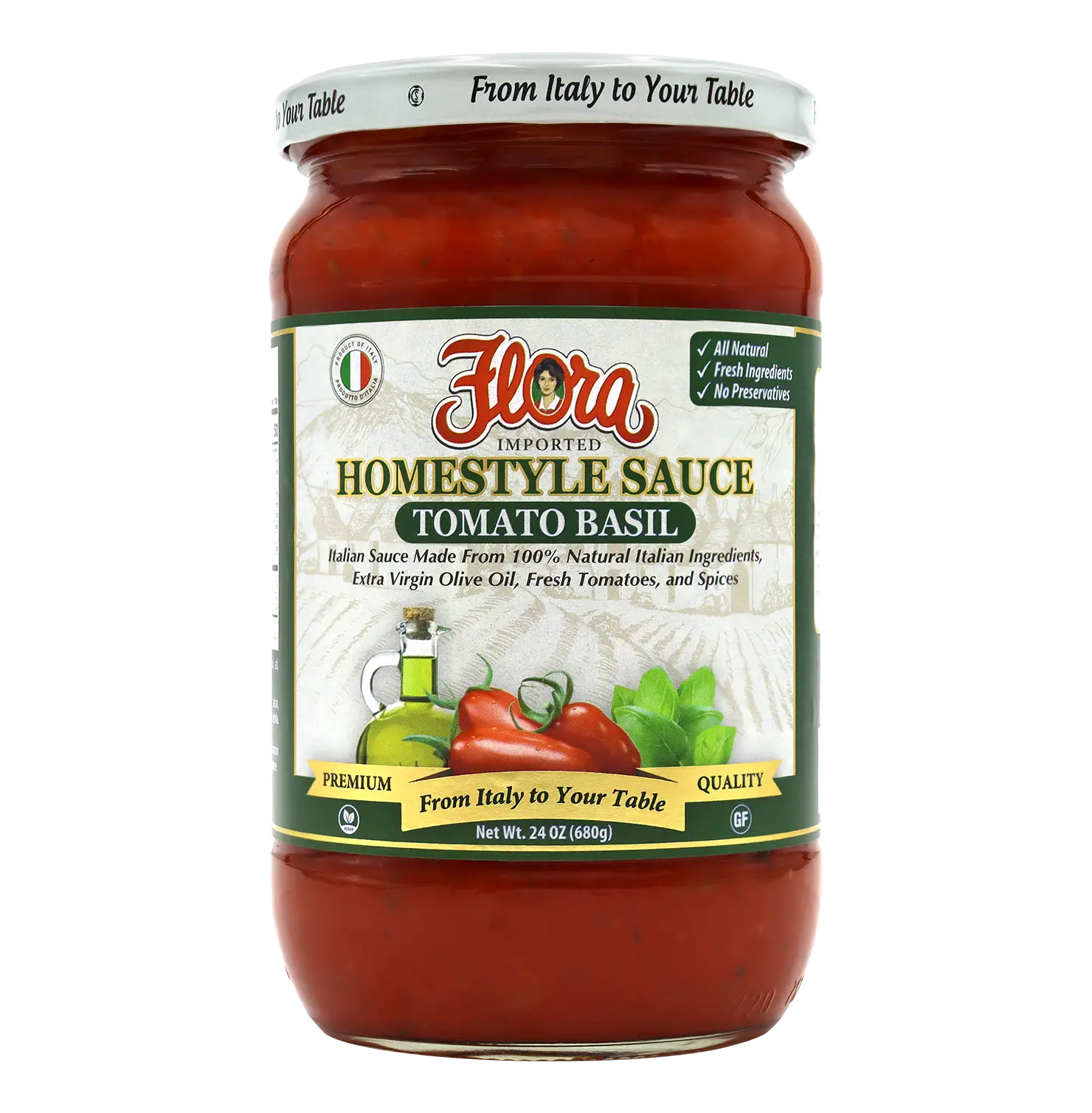 Homestyle Tomato Basil Sauce - 24 oz