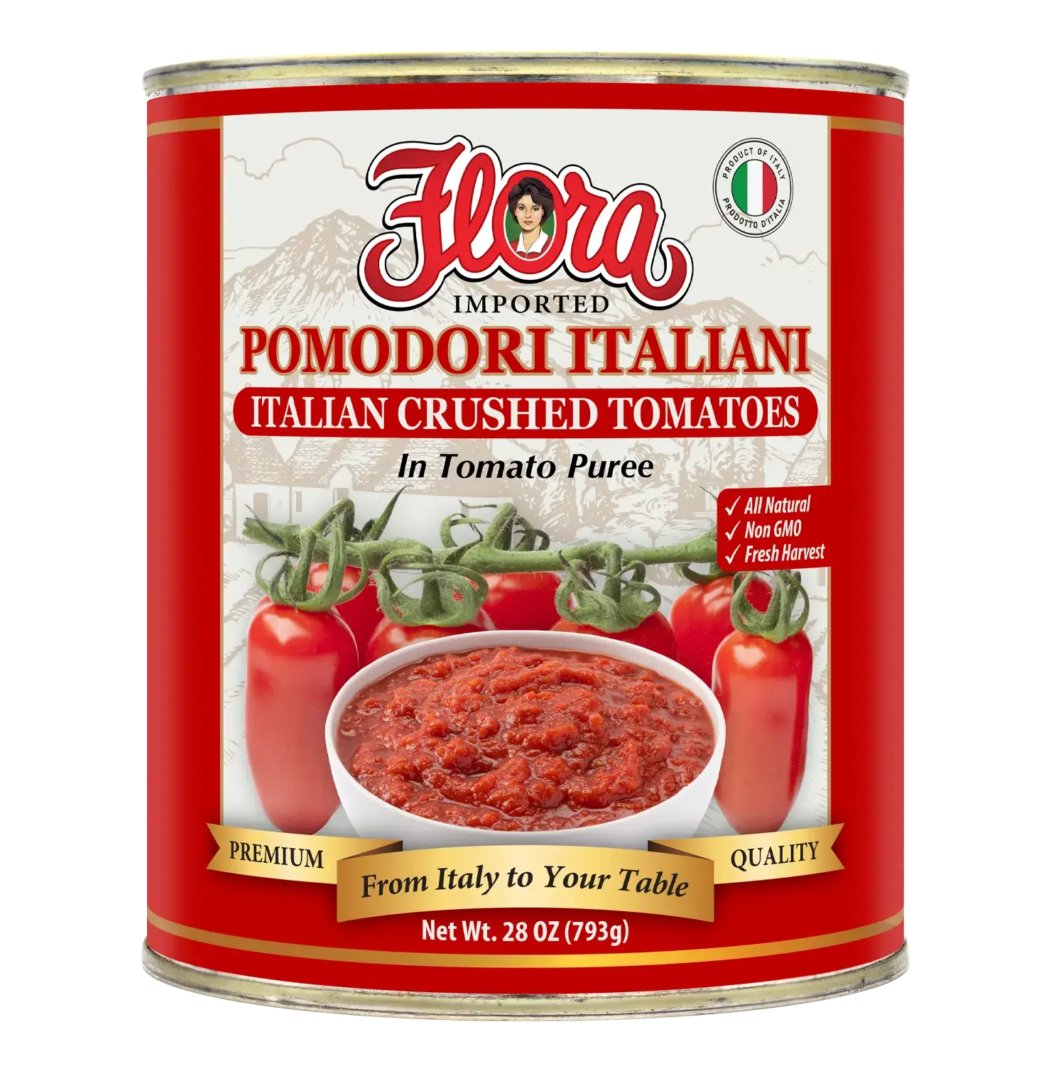 Italian Crushed Tomatoes - In Tomato Puree - 28 oz