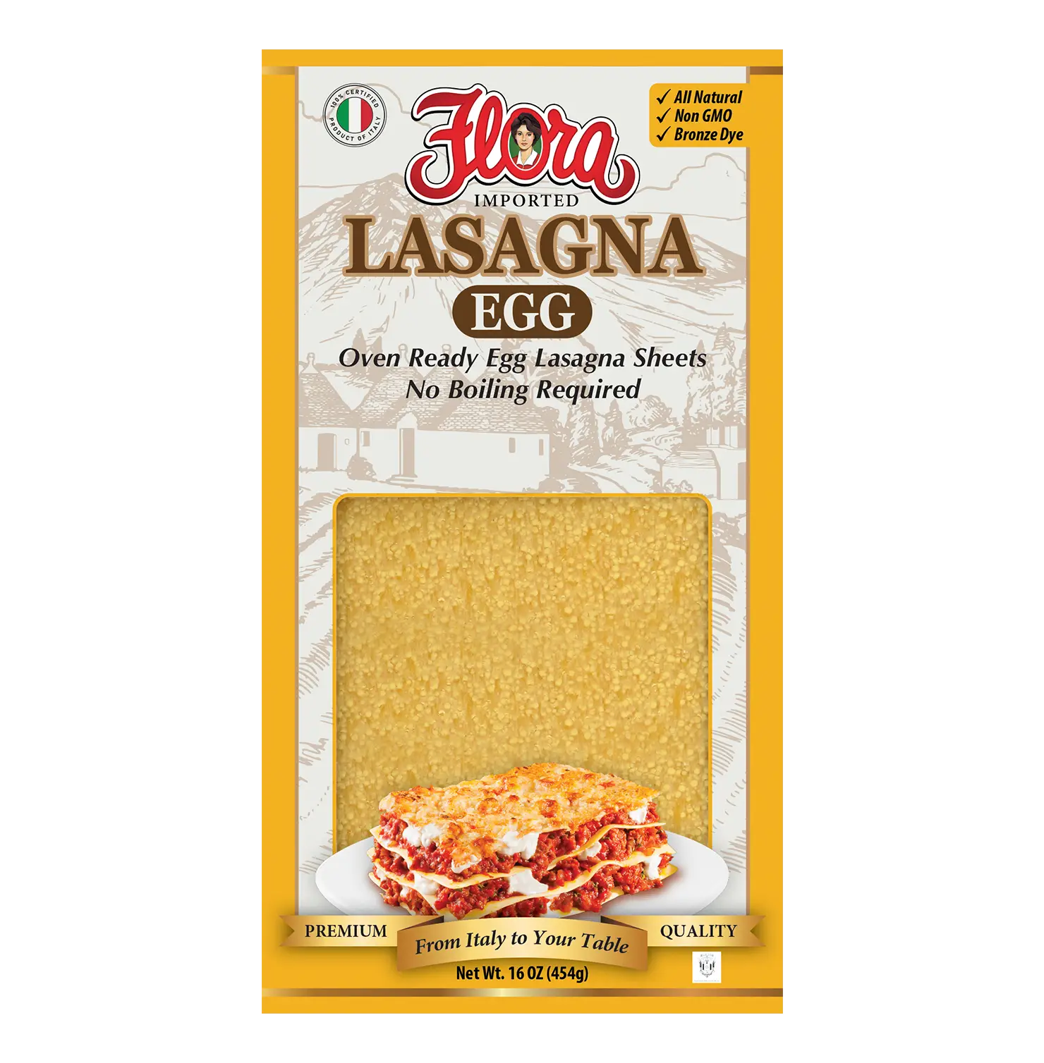 Lasagna Egg Sheets - Oven Ready - 16 oz
