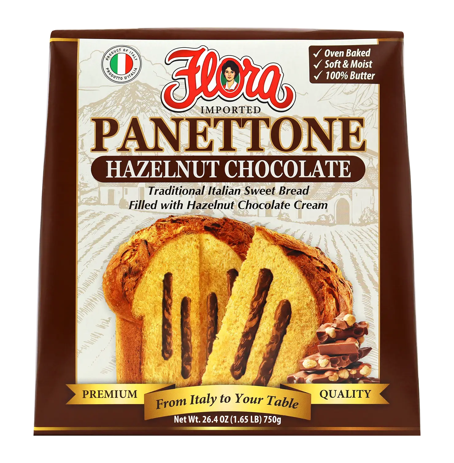 Panettone Hazelnut Chocolate - Gianduia