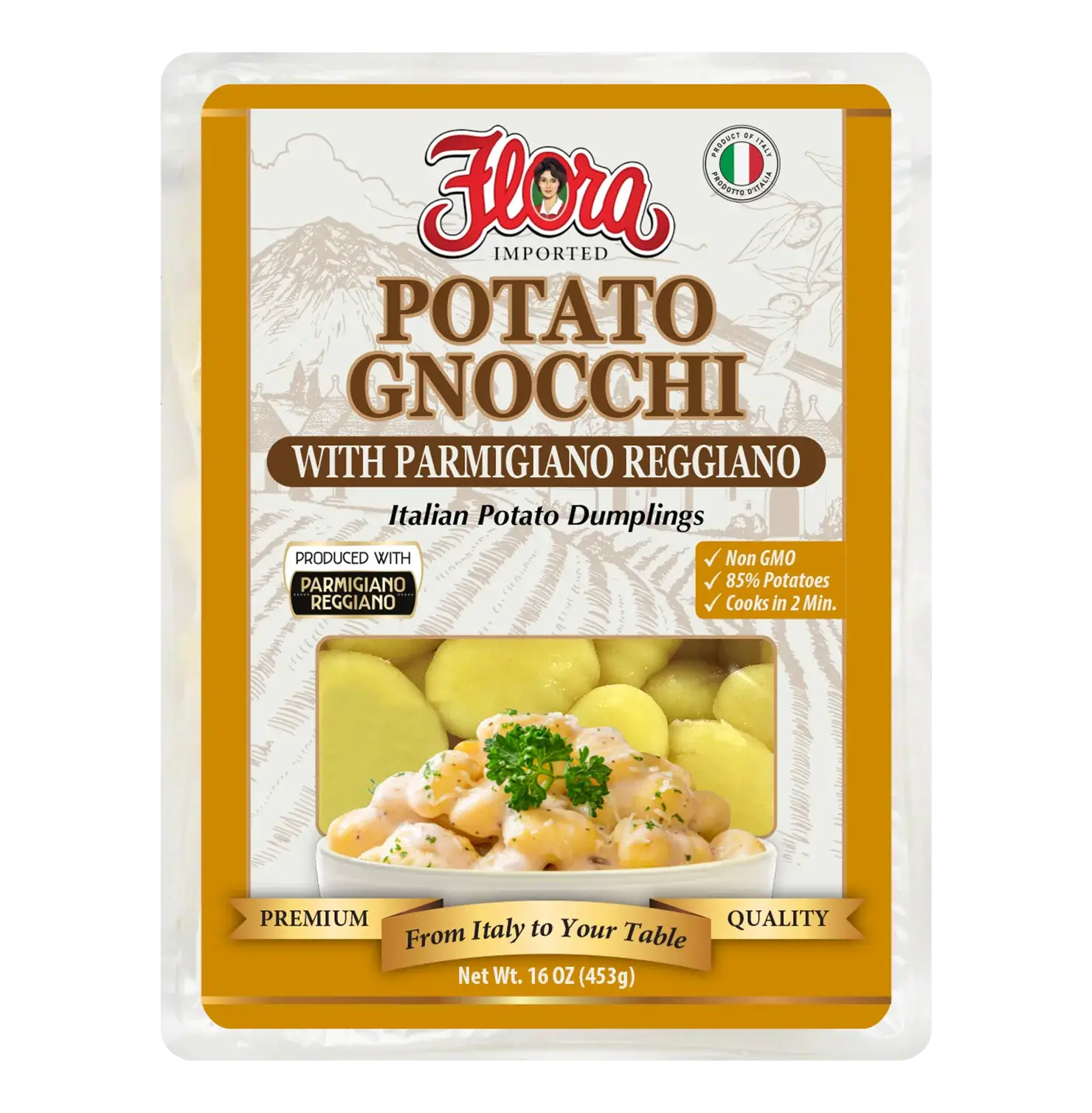 Potato Gnocchi - With Parmigiano Reggiano - 16 oz