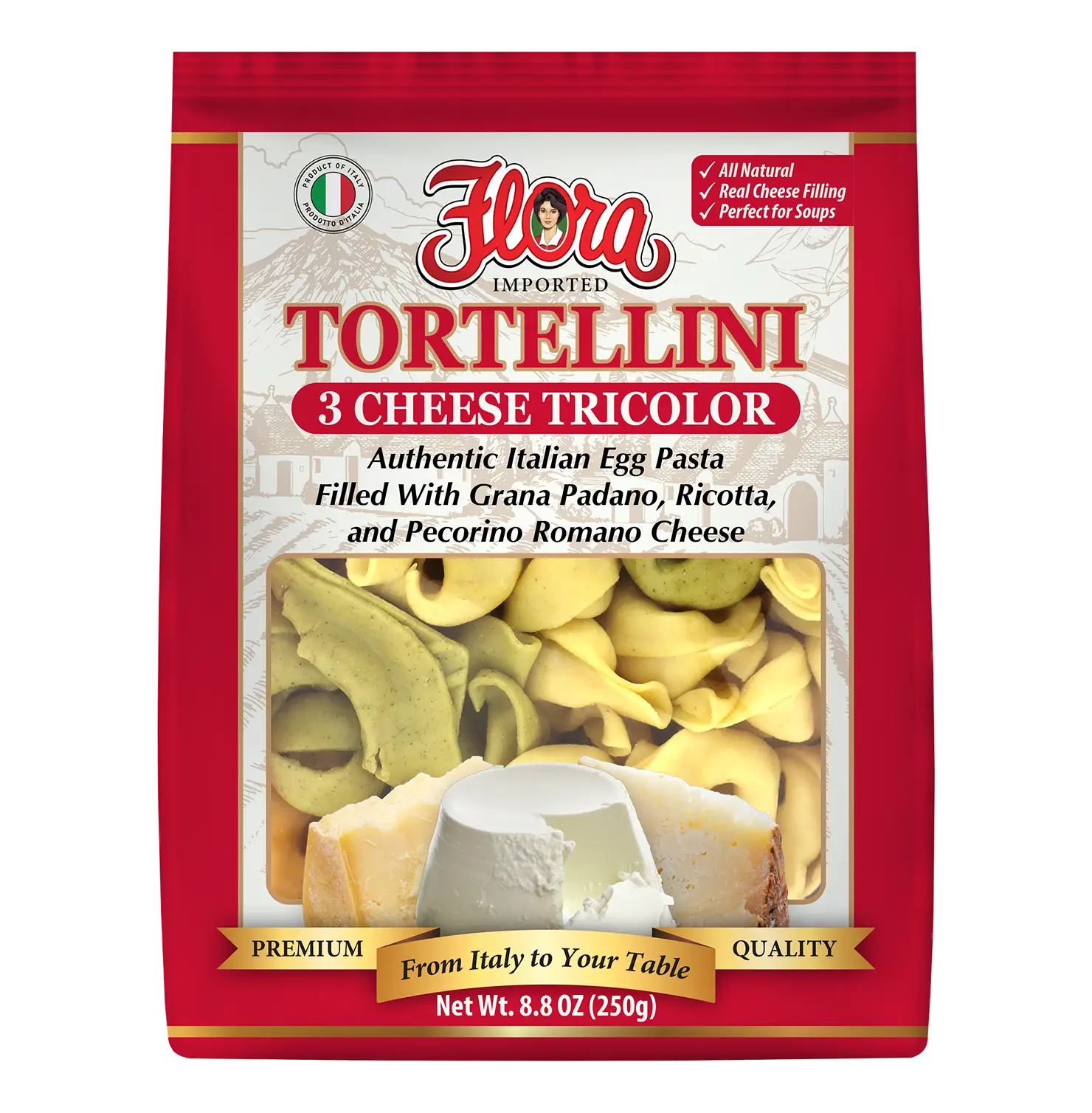 Tortellini - 3 Cheese Tricolor - 8.8 oz