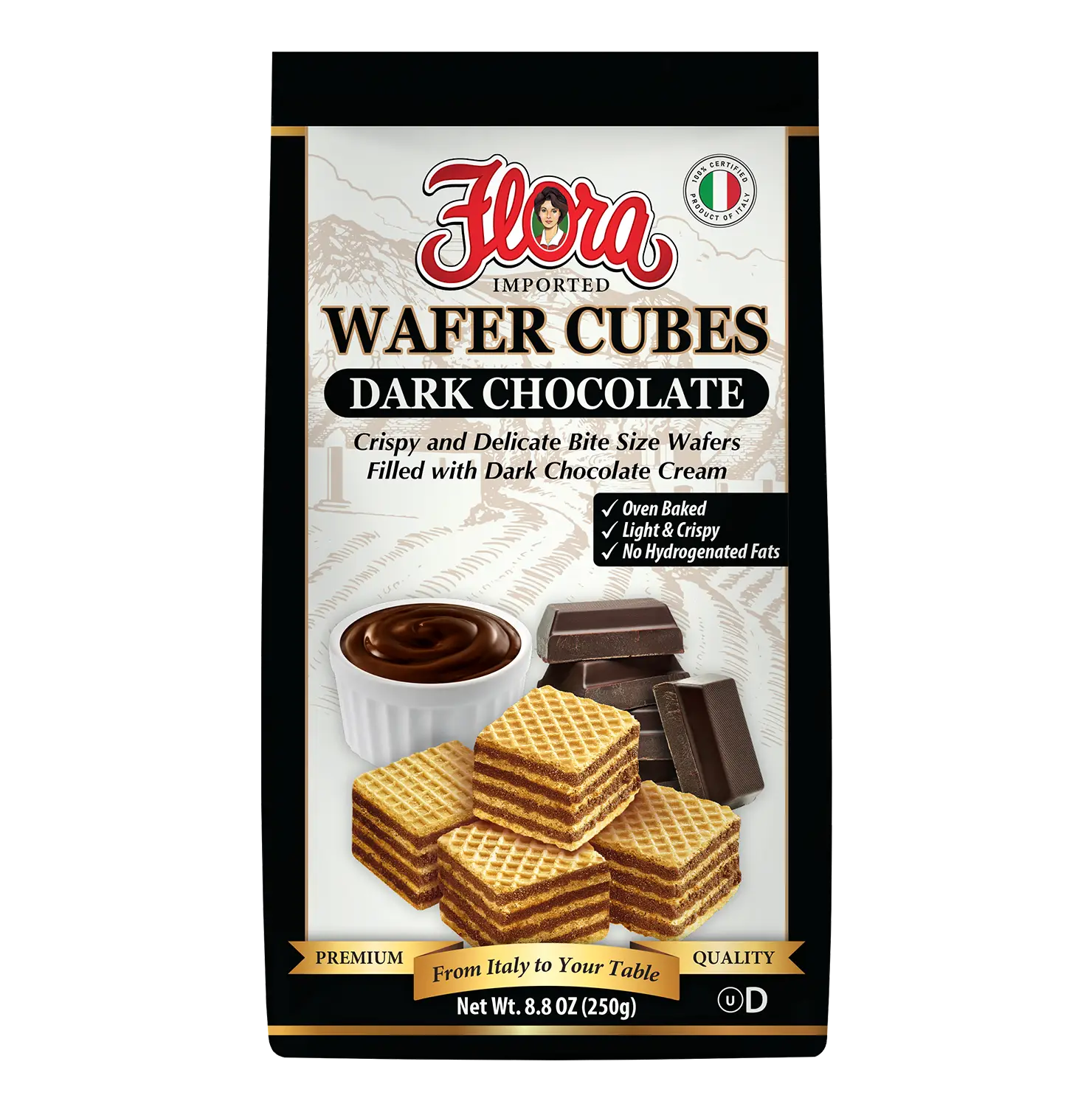 Wafer Cubes - Dark Chocolate - 8.8 oz