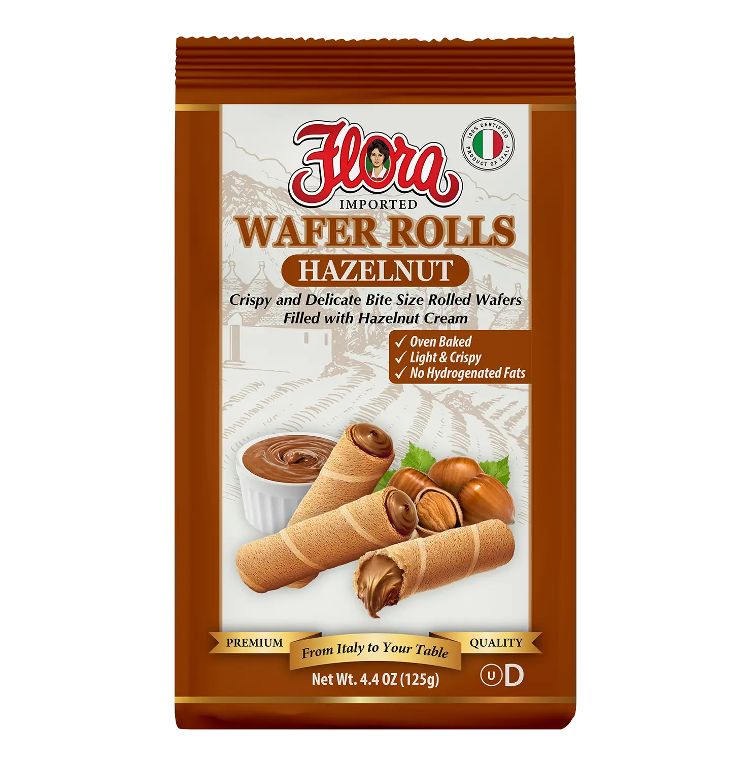 Wafer Rolls - Hazelnut - 4.4 oz