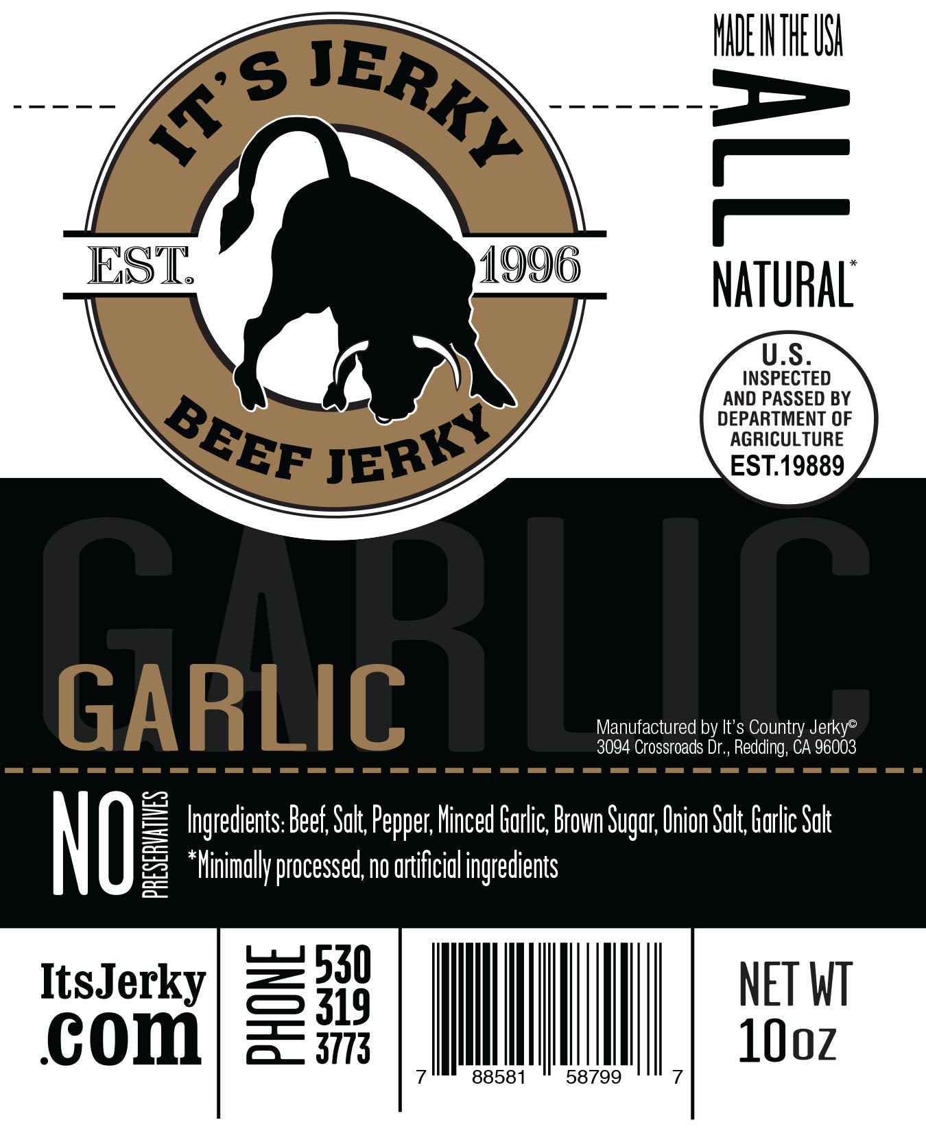 Garlic Beef Jerky 10oz