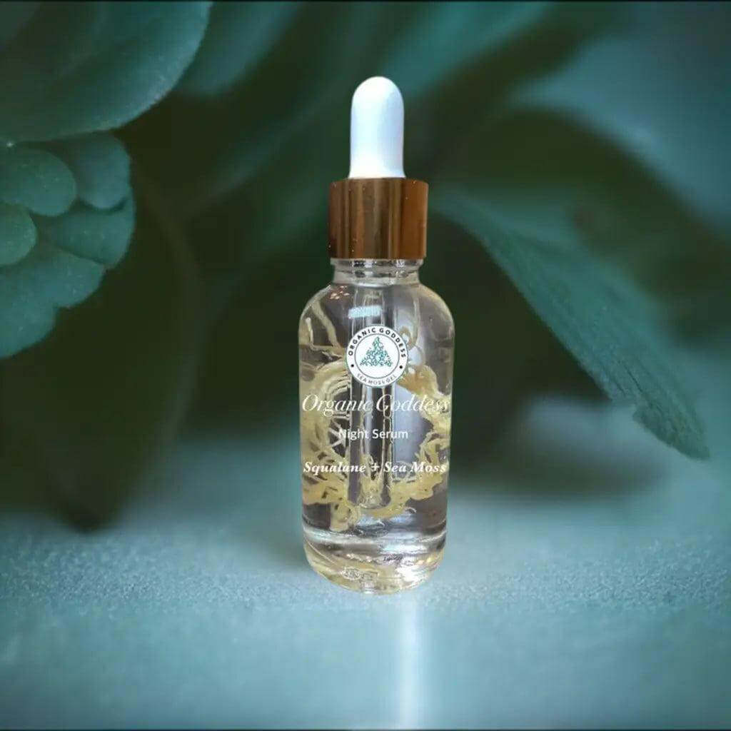 Organic Goddess Night Serum – Hydrating & Nourishing with Sea Moss & Squalane