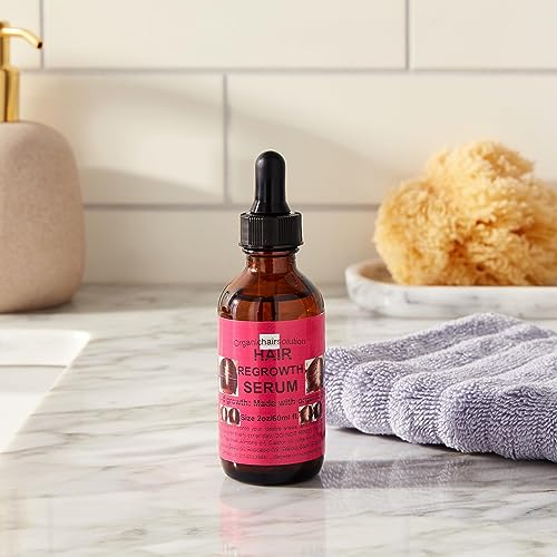 Hair Regrowth Serum-with Peppermint Oil, Tea Tree Oil, Argan oil, Jojoba seed, Avocado oil, Castor oil, Sweet Almond, Vitamin E Oil for Scalp and Hair