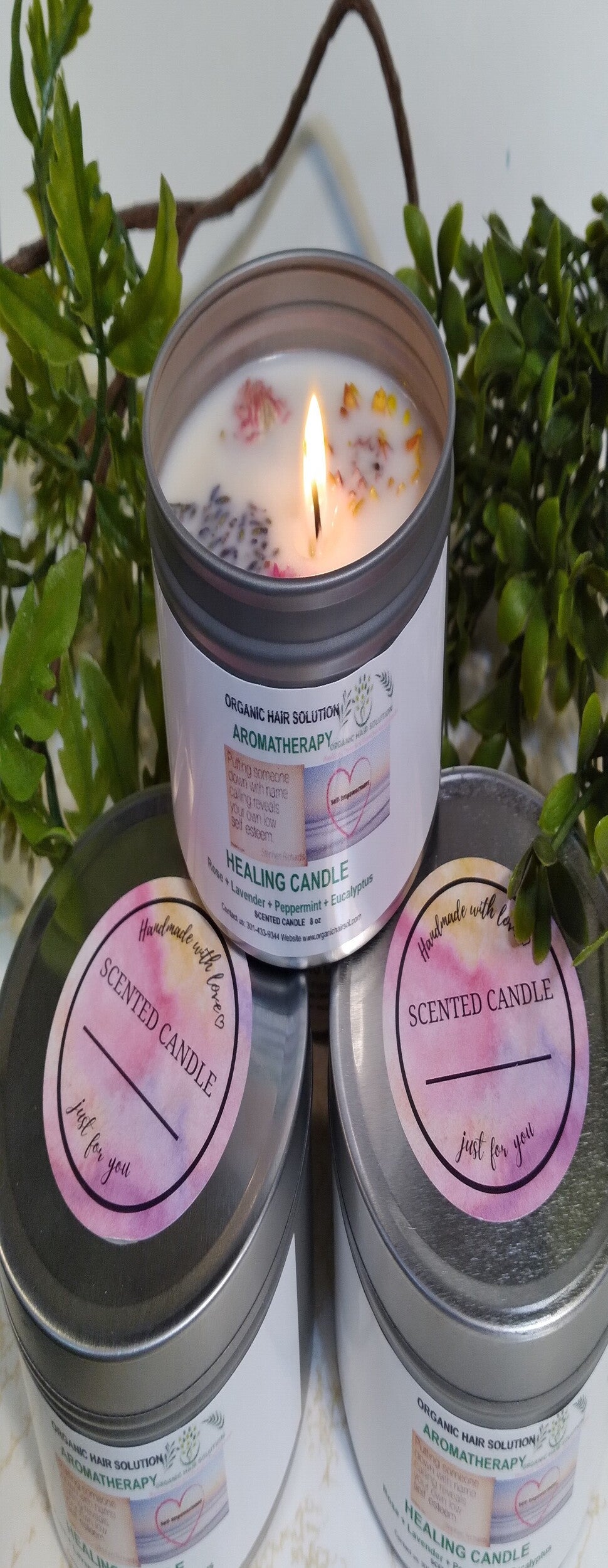 AROMATHERAPY SPIRITUAL HEALING-With Rose-Lavender-Peppermint & Eucalyptus