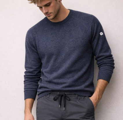 Half Moon Sweater (Heather Navy)