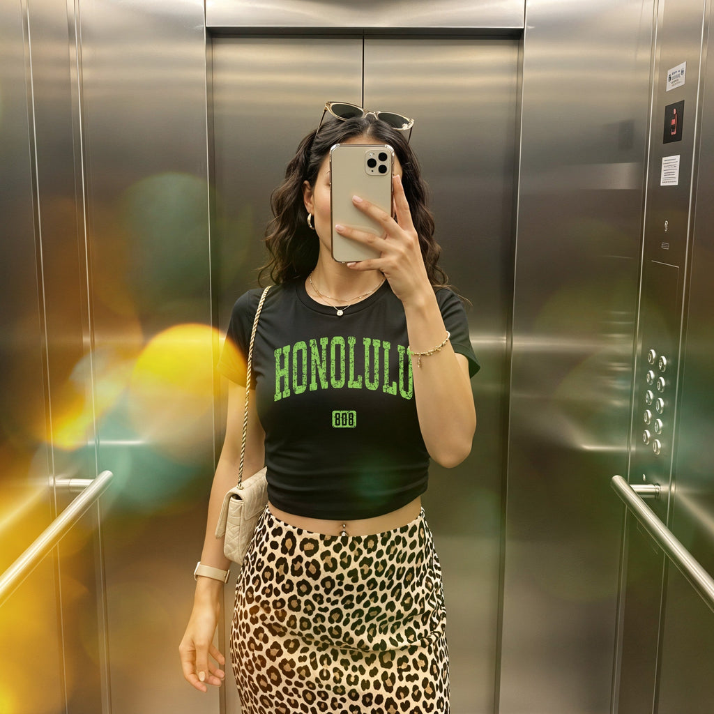 Honolulu 808 Women's Baby Tee