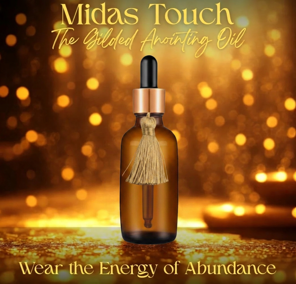 Midas Touch Gilded Anointing Oil – Amber Musk & Saffron Ritual Oil