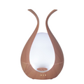 Wooden diffuser with white interior on a white background