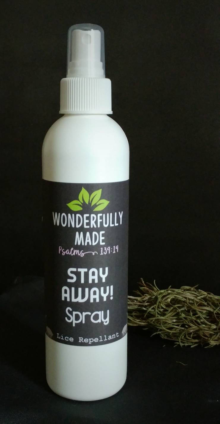 STAY AWAY! bug spray | lice prevention spray | natural lice repellant spray | Rosemary repel spray | School lice prevention | Organic bug