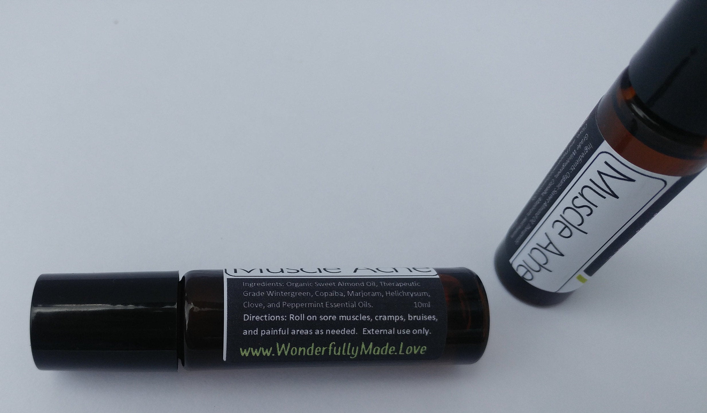Muscle Ache Roll On | Natural Pain Relief | Essential Oil Muscle Massage | Sore Muscle Roller | After Workout Recovery | Muscle Pain Relief