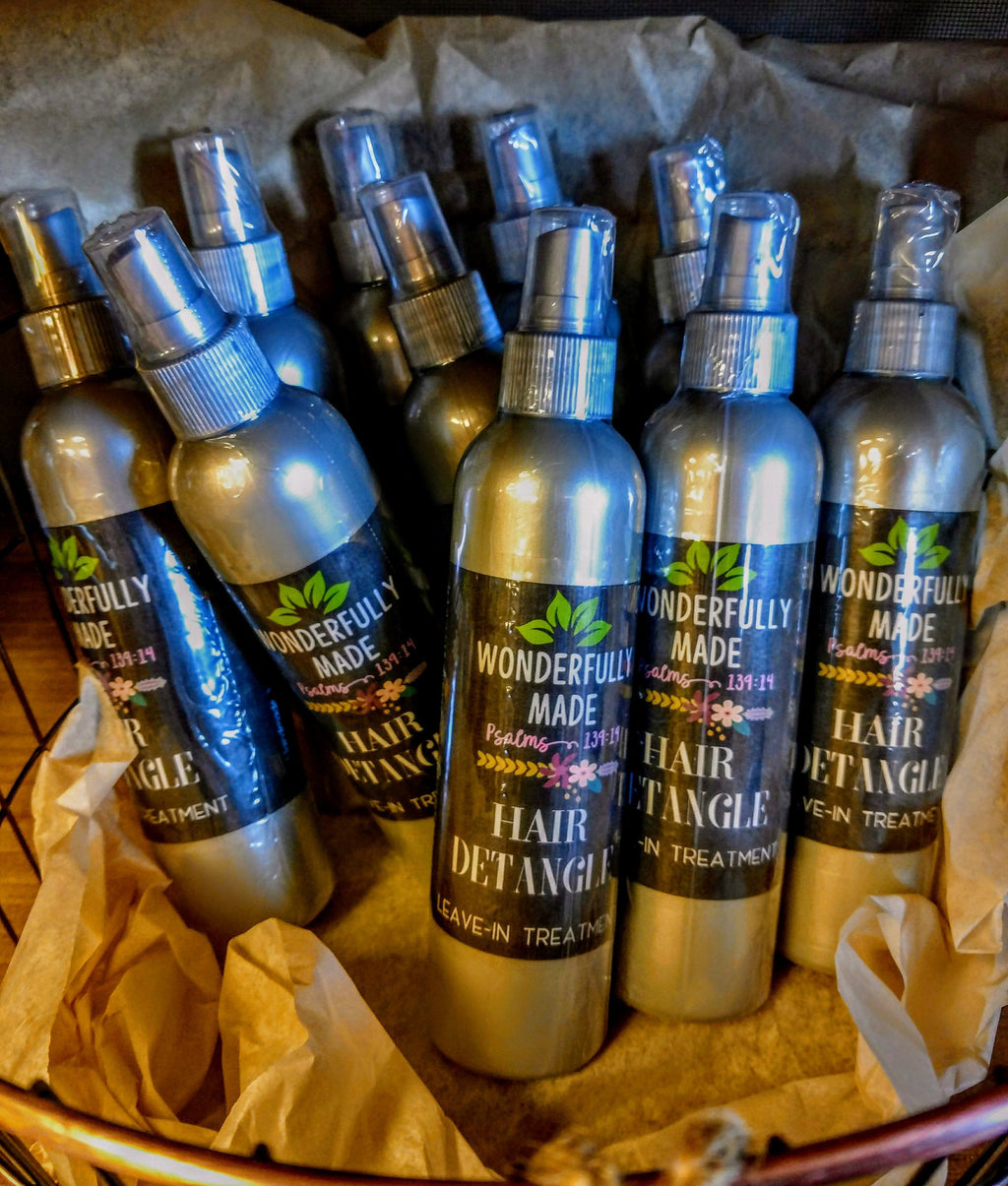 Hair Detangle | Leave-in Conditioner | Controls Frizz | Easy Combing | Styling Heat Protector | Organic Herbal | Natural Hair Products