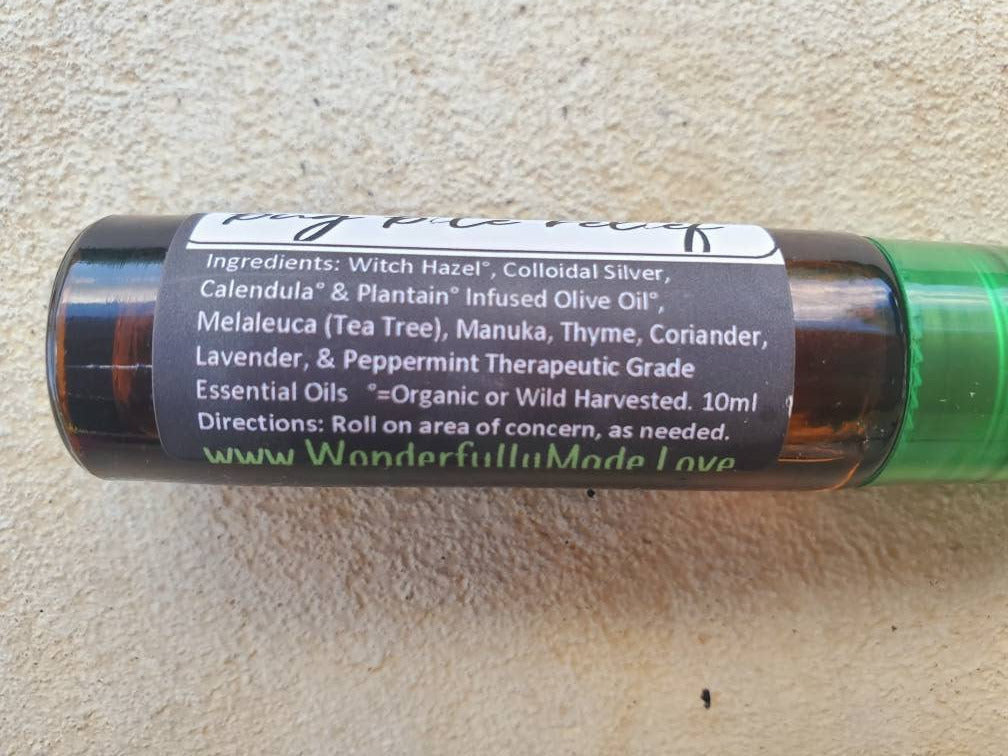 Bug Bite Relief Roller Ball / Itch Roll on / Essential oils / Organic / Itch relief / Sooth / Skin healing / kids / adults / Bite Relief