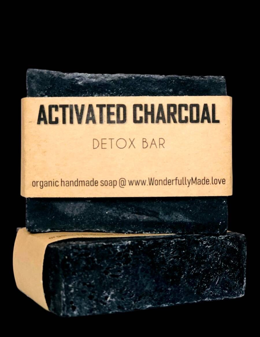 Charcoal Soap | Face Detox Soap | Black Cleansing Bar