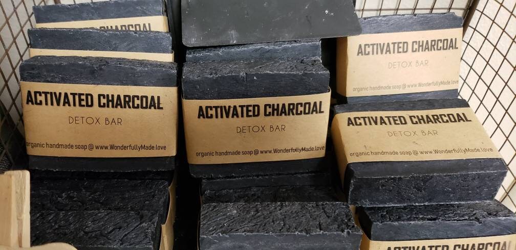 Charcoal Soap | Face Detox Soap | Black Cleansing Bar