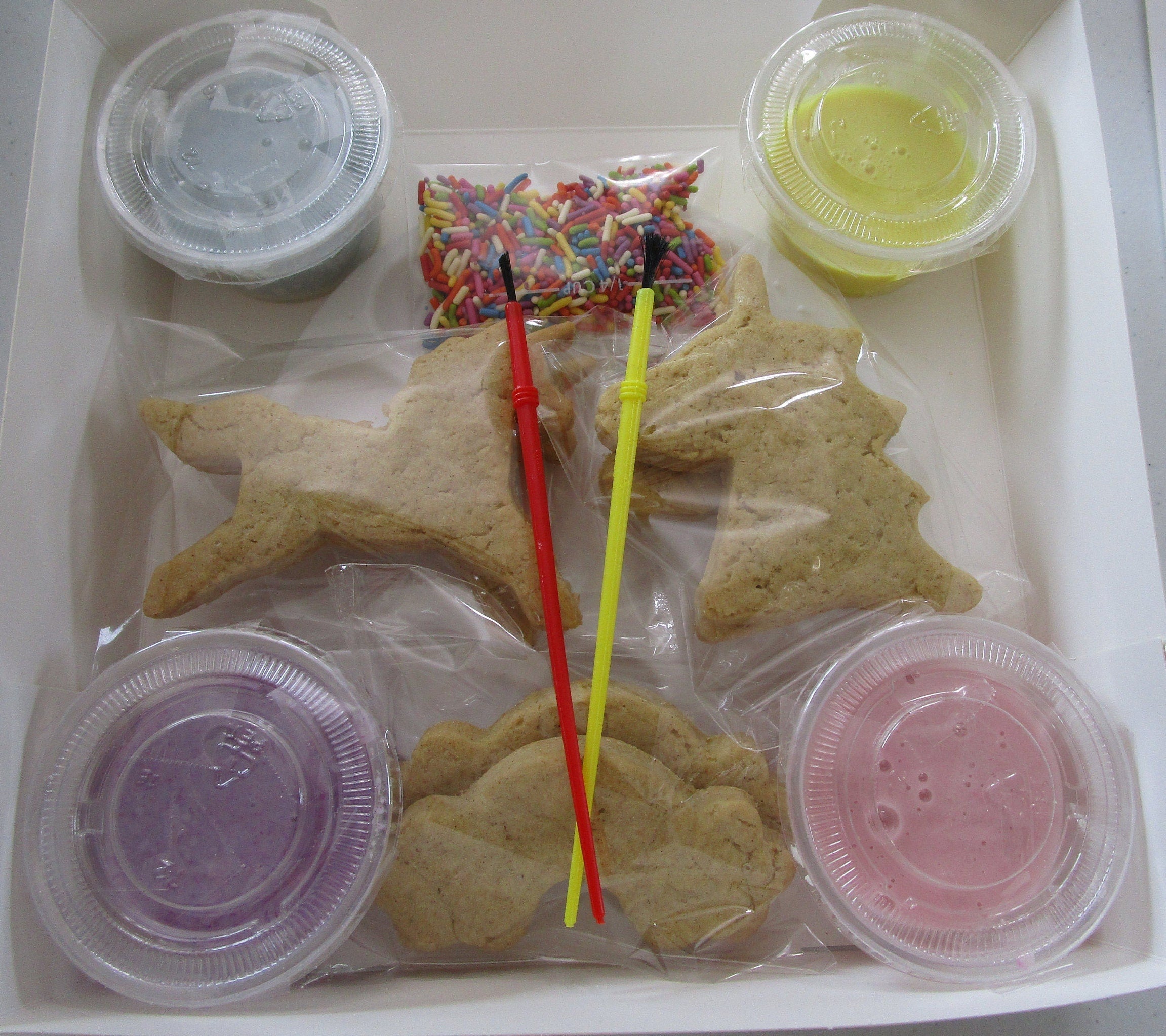 Gluten Free Cookie Kits, Unicorn, Rainbows, Dairy Free, Egg Free, Nut Free, Vegan, Girls Birthdays, School Safe, Sugar Free, Party Favors