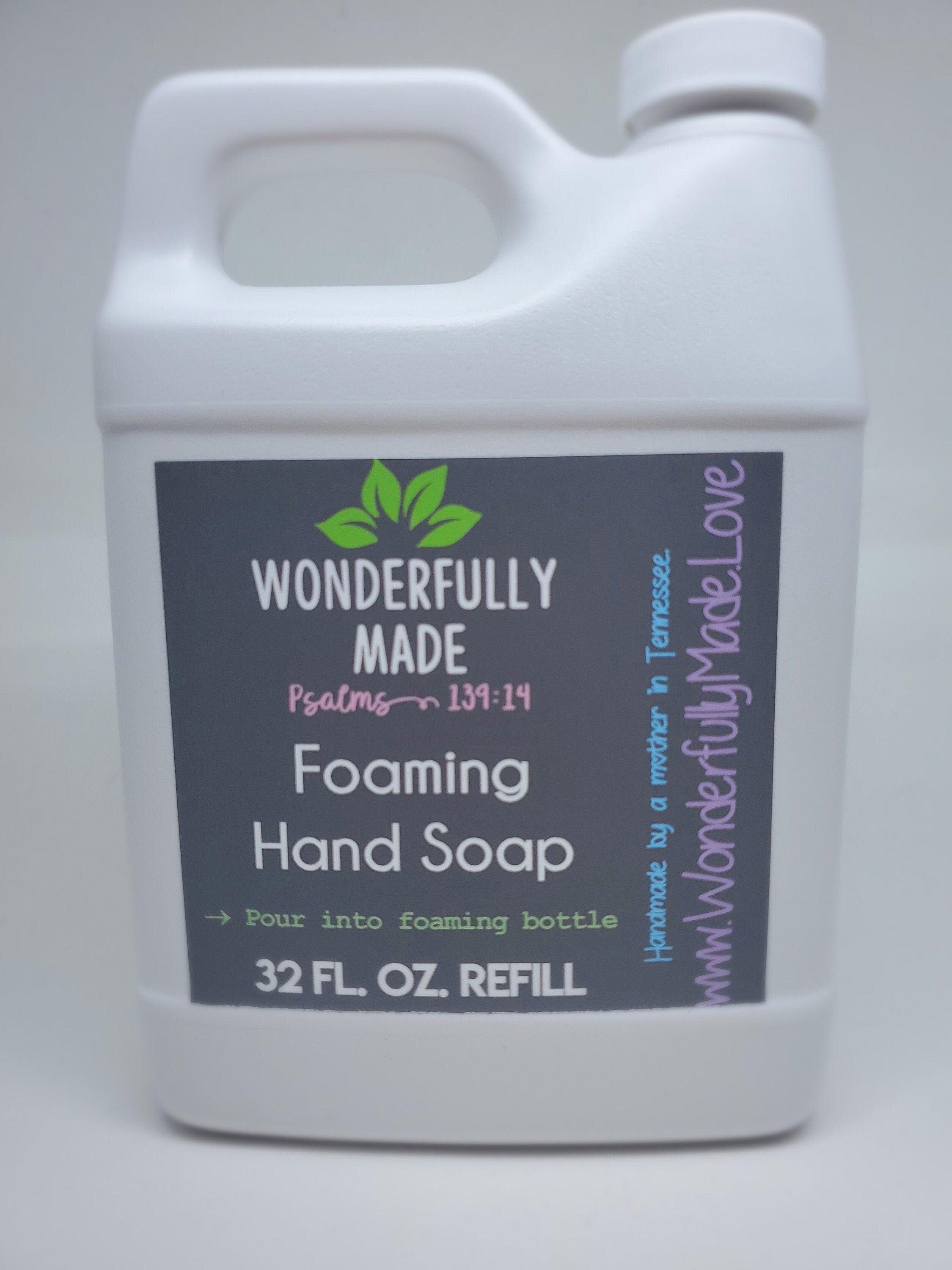 Refill 32 fl. oz. Foaming Hand Soap | Organic Soap Bulk Refill | Cleansing Essential Oil Soap