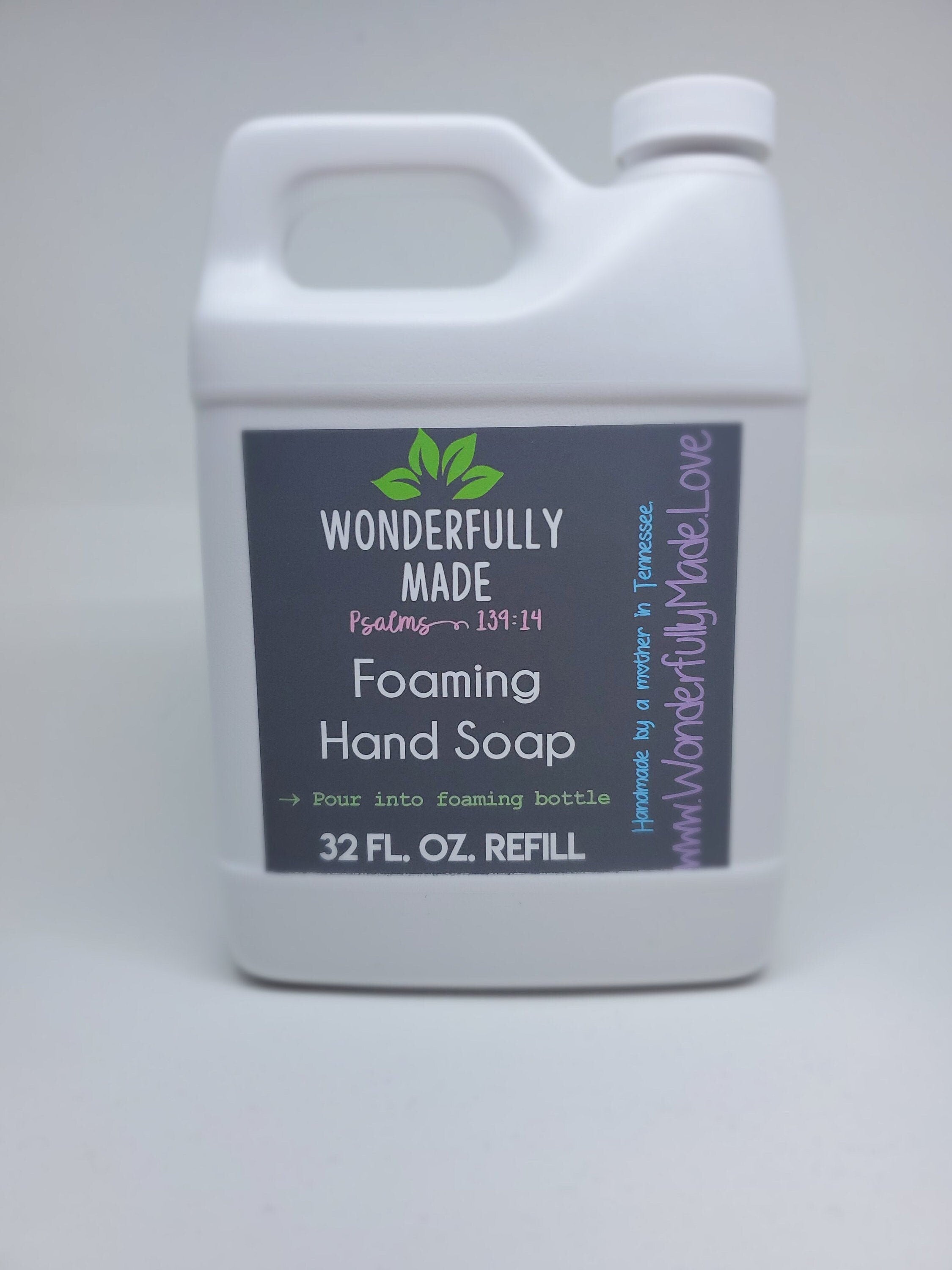 Refill 32 fl. oz. Foaming Hand Soap | Organic Soap Bulk Refill | Cleansing Essential Oil Soap