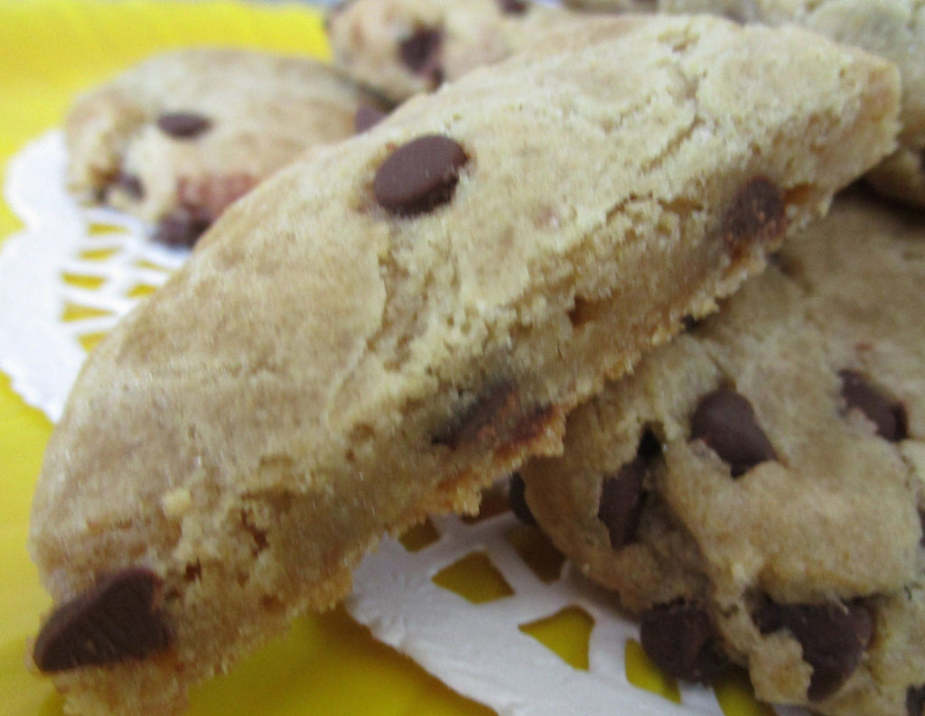 Gluten Free Chocolate Chip Cookies, Dairy Free, Egg Free, School Safe, Peanut Free, Birthday Gifts, vegan, low sugar snack, Valentine Day