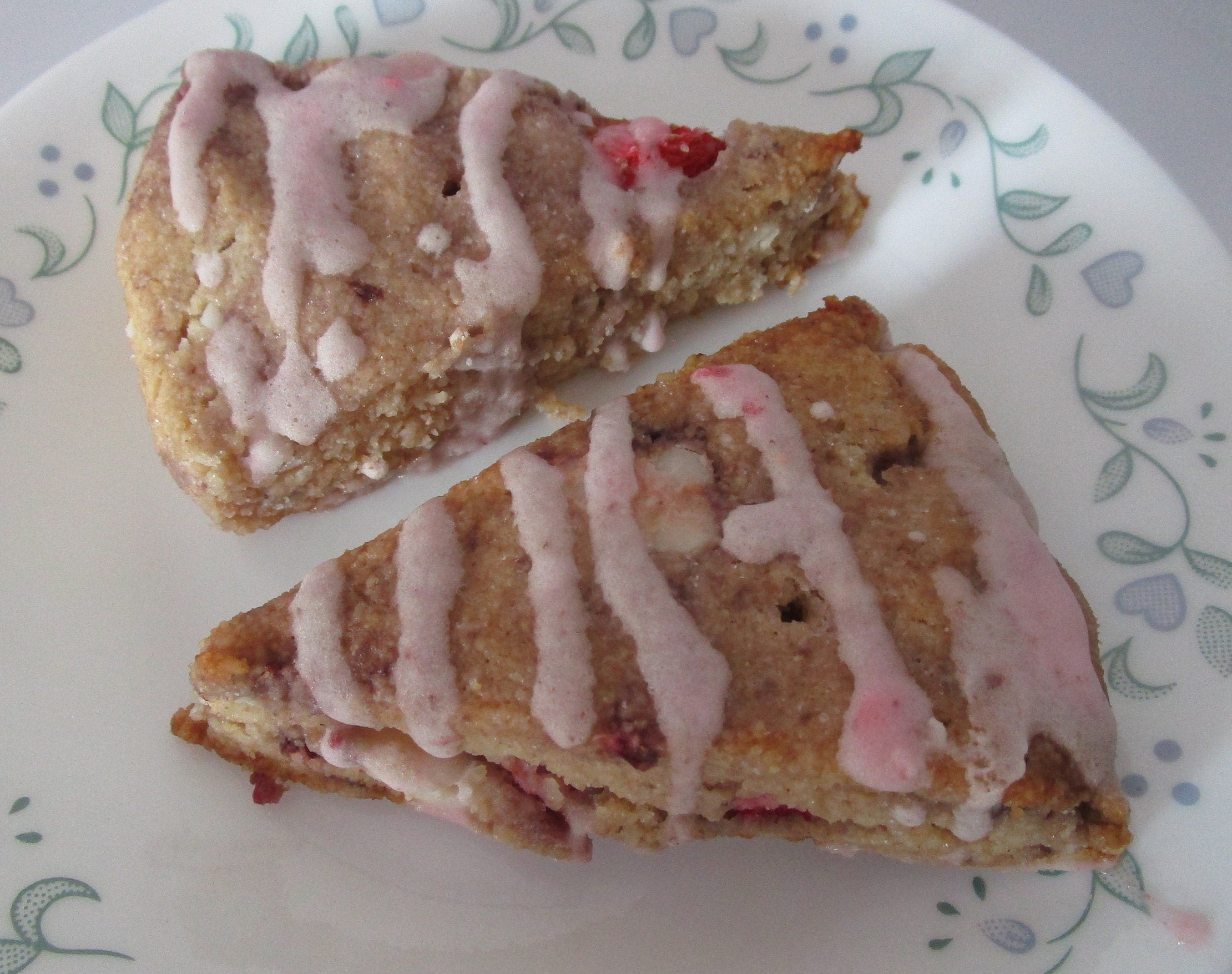 Gluten Free KETO Scones, Strawberry, Sugar Free, Dairy Free, Grain Free, Vegan, Egg Free, Low Net Carb Pastry, Summer Dessert, Fitness Gift