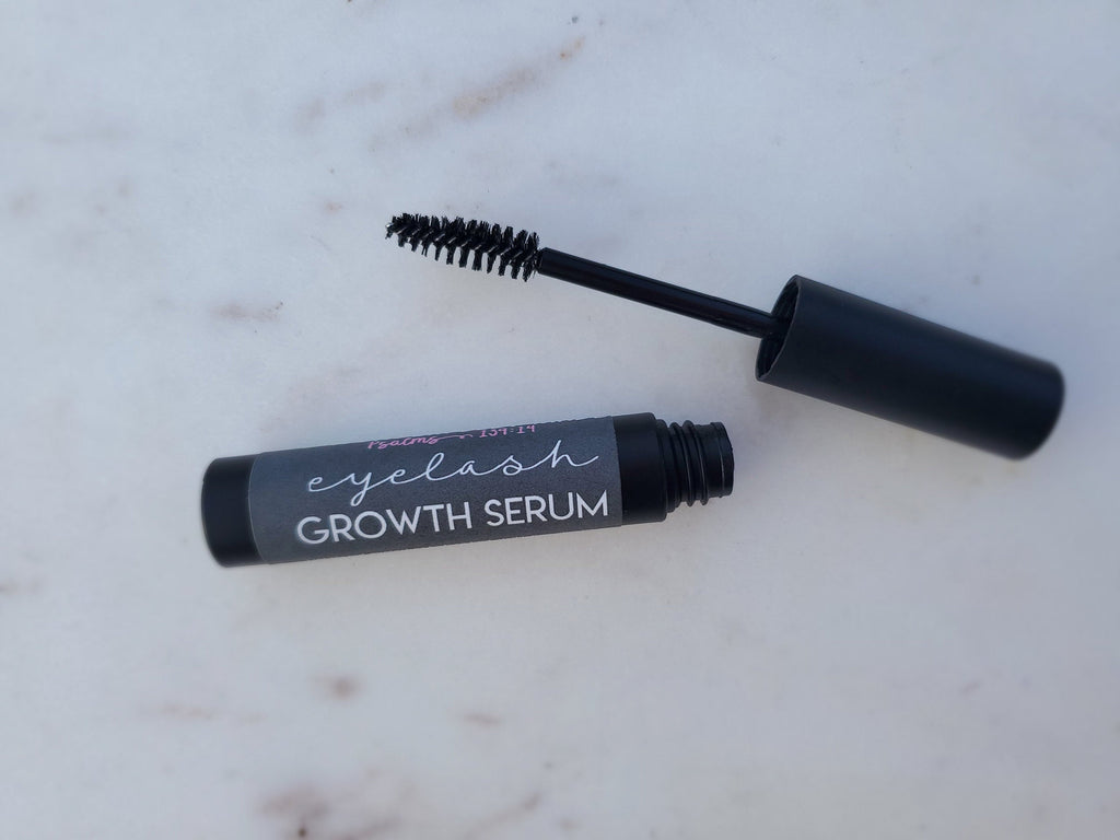 Eyelash Growth Serum | Grow Stronger Longer Thicker Eye Lashes | Eyebrow Hair Growth | With Mascara Spoolie | All Natural Eyelash Lengthen