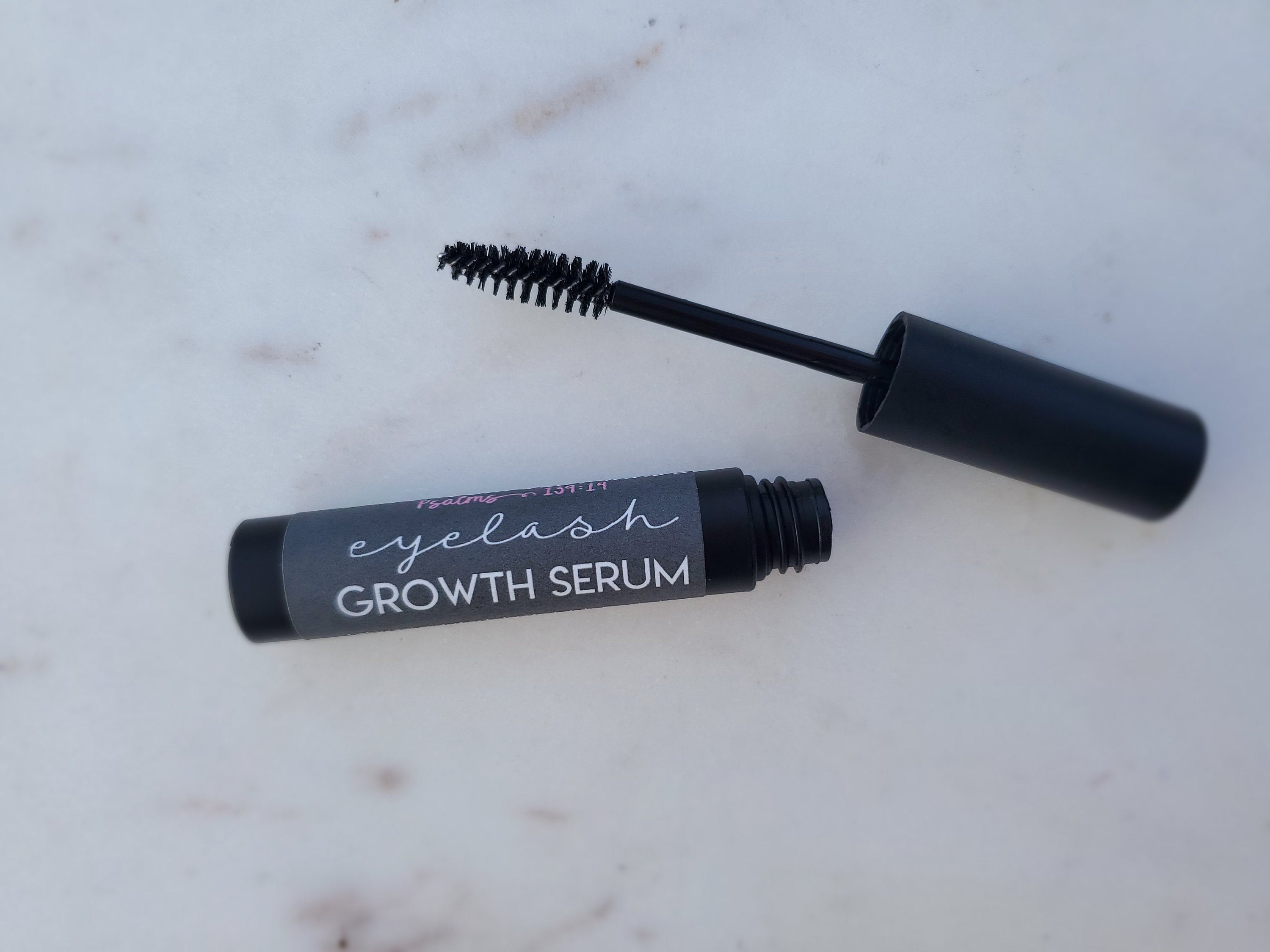 Eyelash Growth Serum | Grow Stronger Longer Thicker Eye Lashes | Eyebrow Hair Growth | With Mascara Spoolie | All Natural Eyelash Lengthen