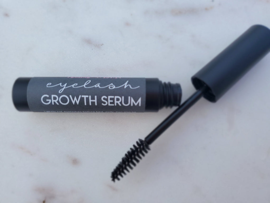 Eyelash Growth Serum | Grow Stronger Longer Thicker Eye Lashes | Eyebrow Hair Growth | With Mascara Spoolie | All Natural Eyelash Lengthen