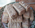 Keto Donut Sticks, Sugar Free, Gluten Free, Dairy Free, Vegan, Nut Free, Erythritol Free, Almond Free, Low Carb snack, Salted Caramel Bar