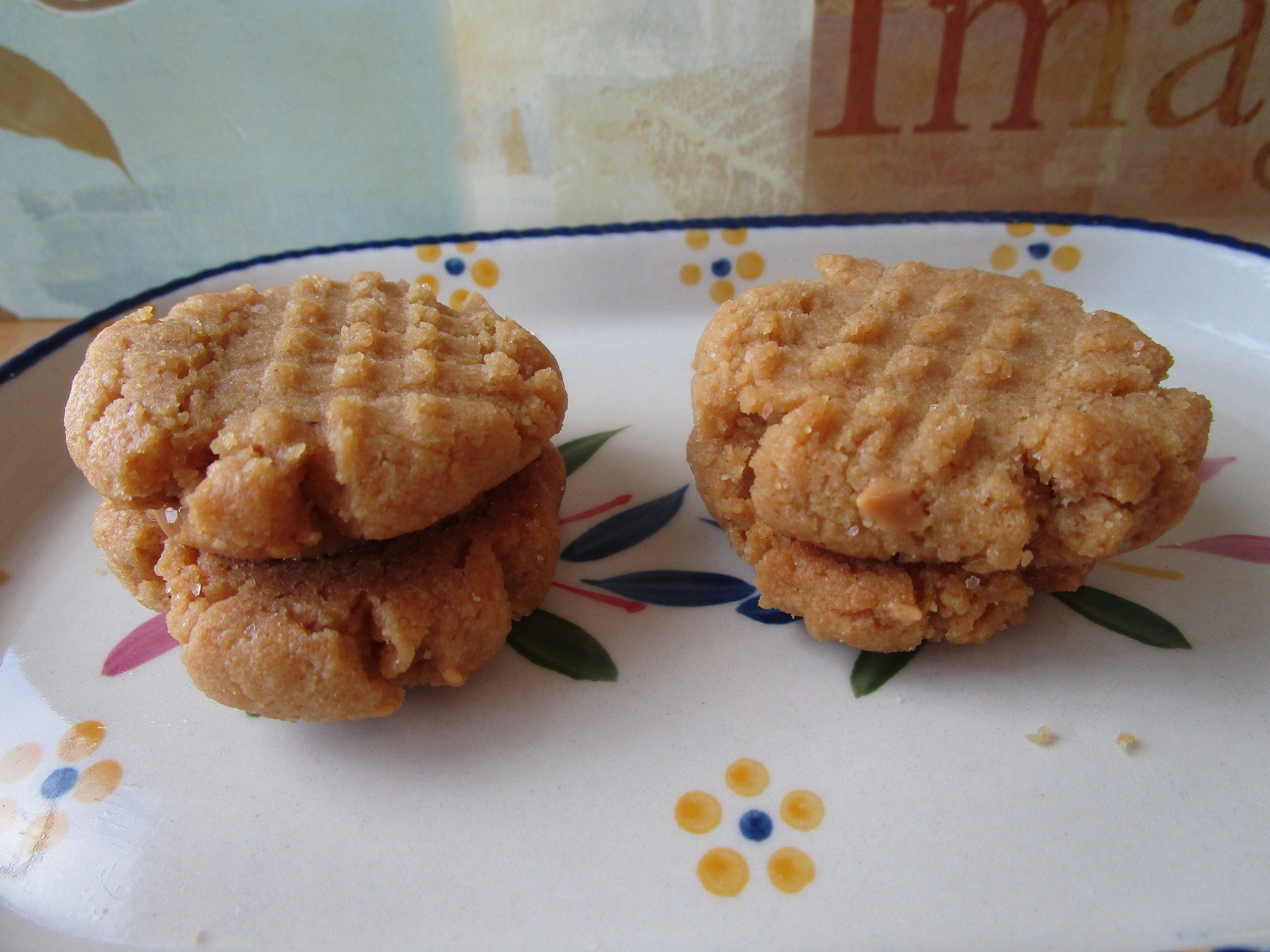KETO Peanut Butter Cookie Sandwich: Gluten Free, Dairy Free, Vegan, Grain Free, Sugar Free, Organic Collagen, Low Carb Snacks, Fitness Gift