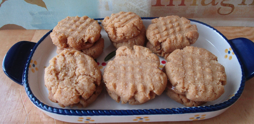 KETO Peanut Butter Cookie Sandwich: Gluten Free, Dairy Free, Vegan, Grain Free, Sugar Free, Organic Collagen, Low Carb Snacks, Fitness Gift