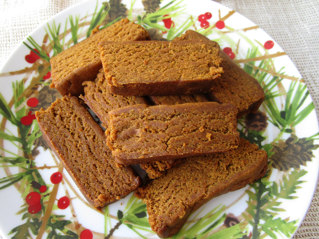 Gluten free Gingerbread Cake Loaf, Dairy Free, Egg Free, Vegan, NO refine Sugar, Holiday Breakfast, Christmas Gift, Healthy Snack Cake