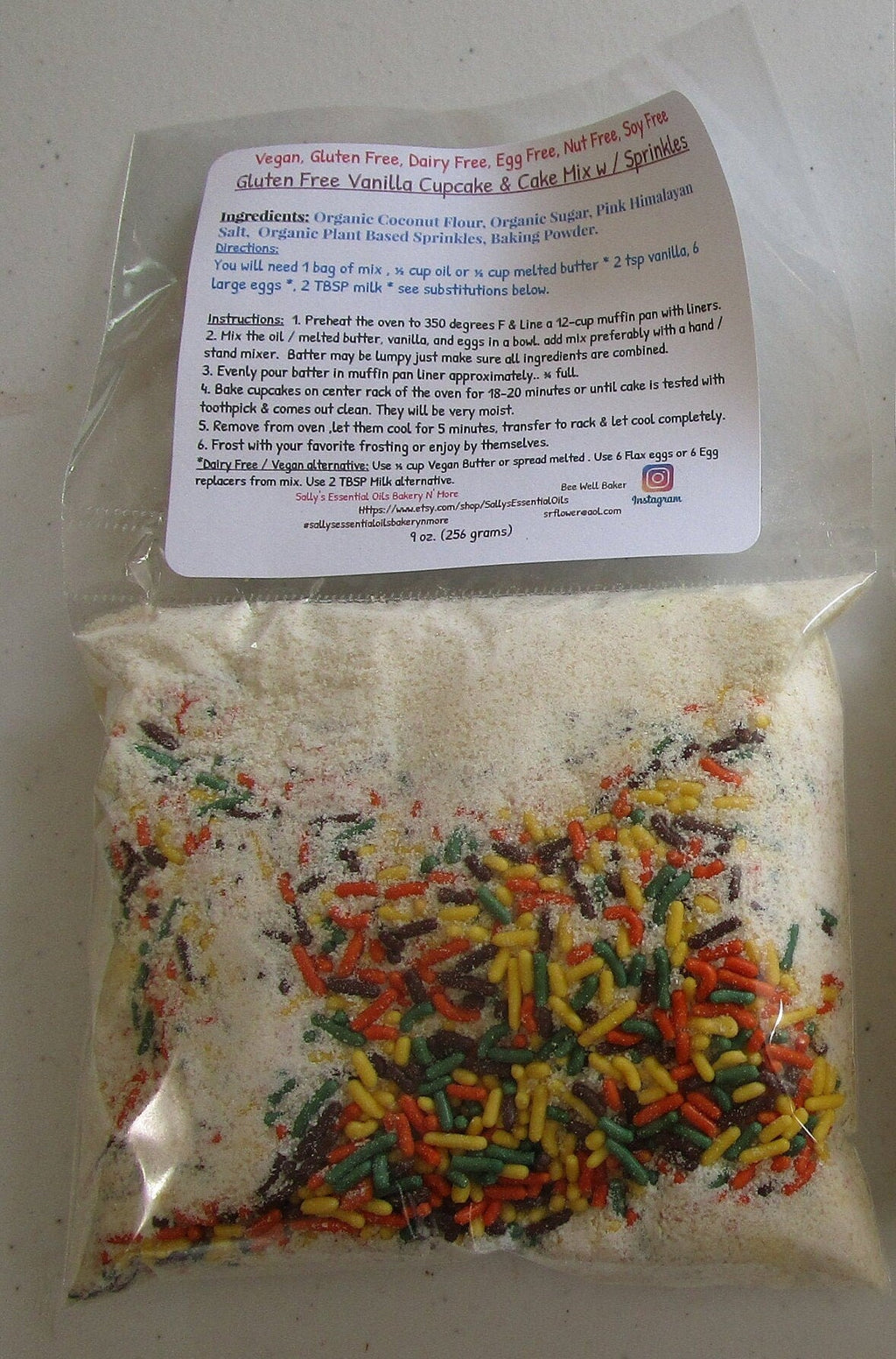 Gluten Free Cupcake Mix, Dairy Free, Nut Free, Grain Free, Paleo, High Protein, KETO, Sugar Free, Kids Baking Gifts, Birthday Party Dessert
