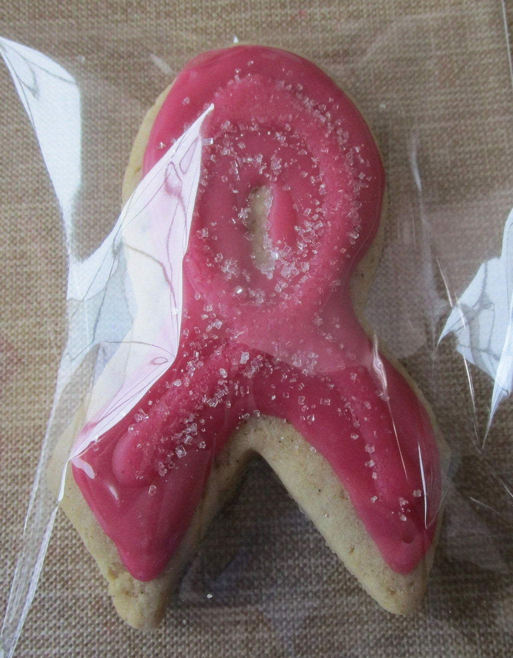 Gluten Free Sugar Cookies, Cancer Awareness Ribbon, Dairy Free, Egg Free, Vegan, Nut Free, Warrior Wellness Gift, Natural color, School Safe
