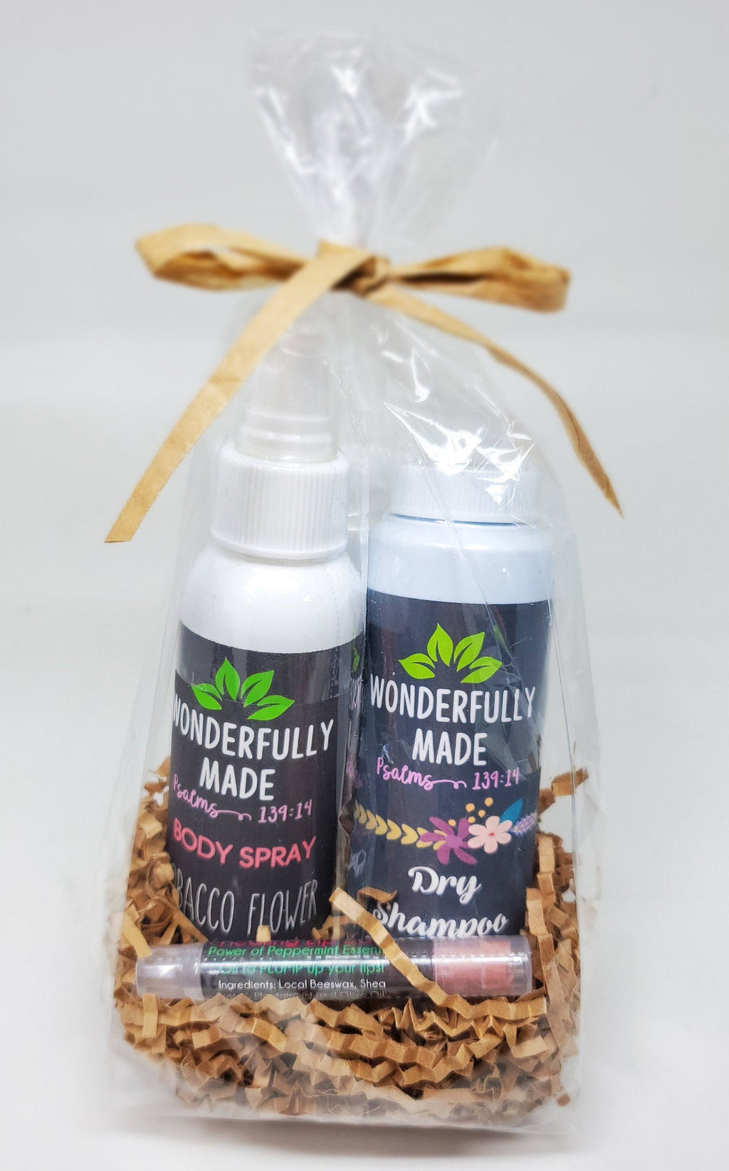 Spa Gift Basket | Ladies Essential Care Package | Organic All-Natural | Dry Shampoo | Lip Balm | Body Spray | Thinking of you | Take Care