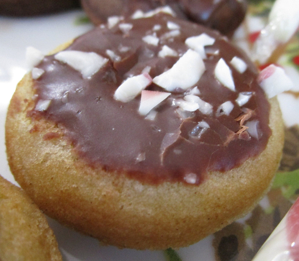 Gluten Free Candy Cane Donuts: School Safe Holiday Treats, Candy Cane Donuts, Dairy Free snacks, Egg Free allergy friendly, Vegan, Nut Free