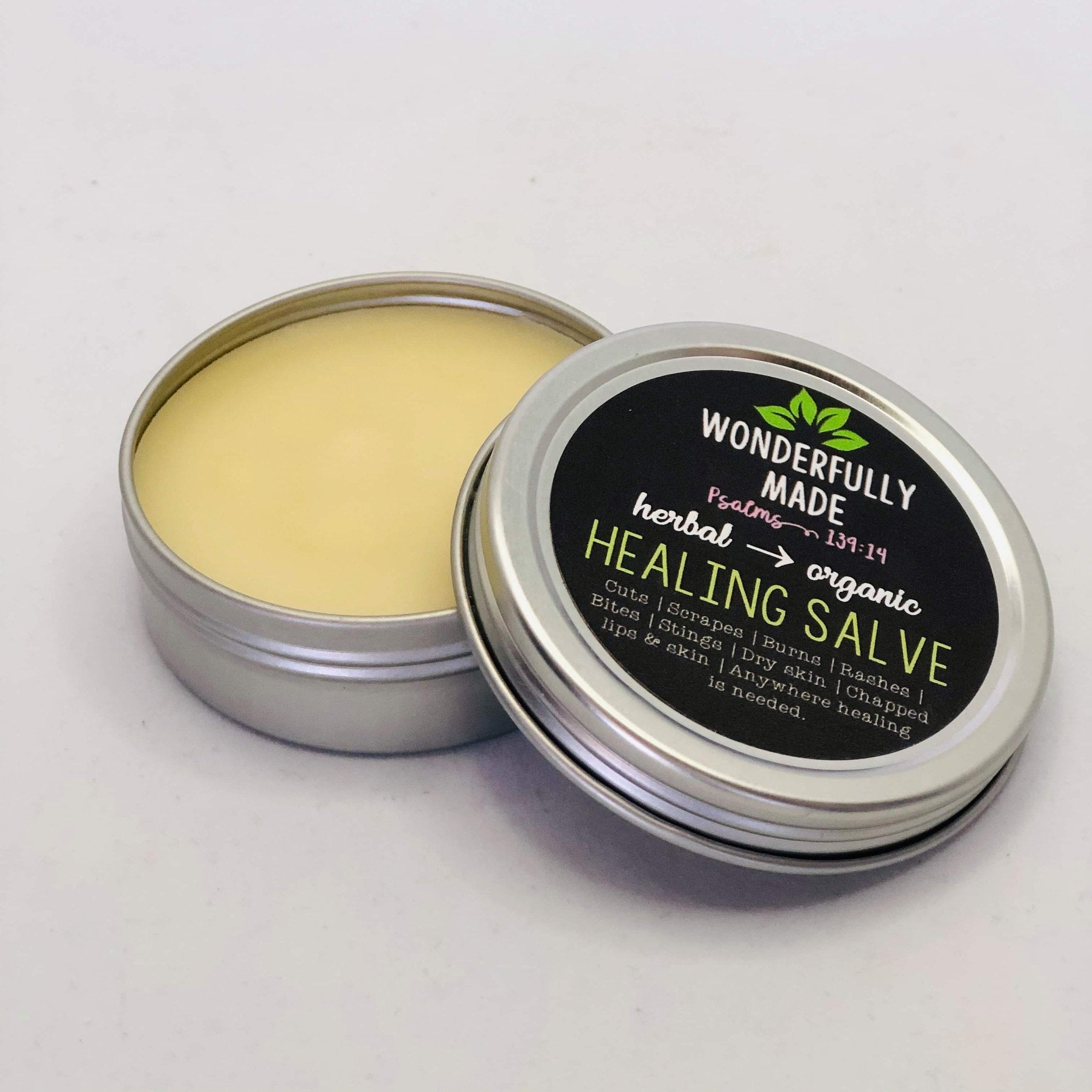 Herbal Healing Salve | Dry Hands | Calendula | Chickweed | Plantain | Chapped Lips | Cracked Skin | Organic | Everything Salve | Natural