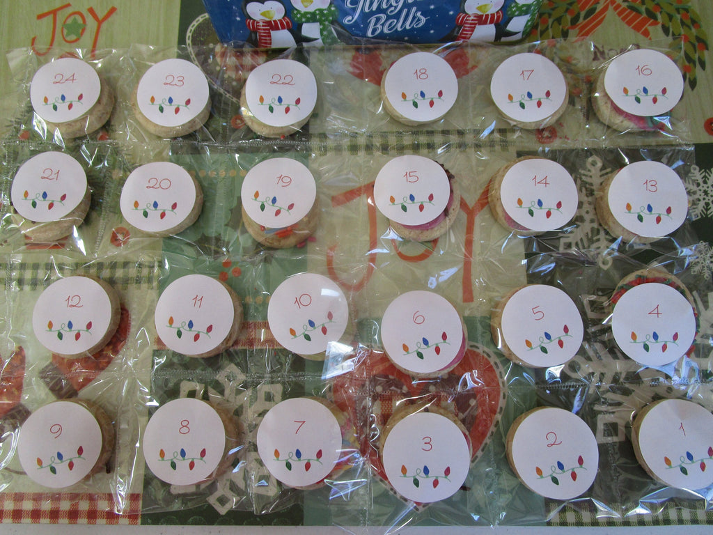 Sugar Free, Advent Calendar, Gluten Free, Dairy Free, Nut Free, Vegan, Egg Free, Christmas Countdown, Holiday Tradition, Cookies, Gift