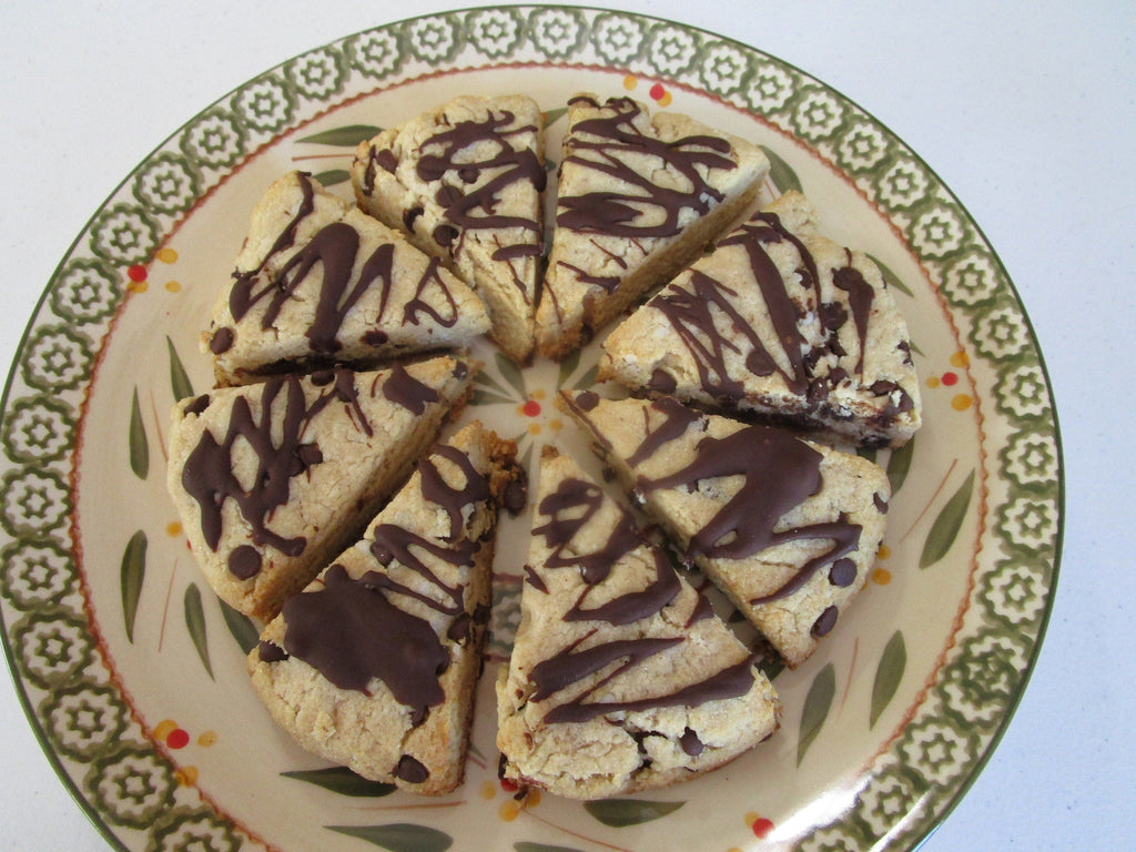 Keto Scones, Chocolate Cherry, Gluten Free, Sugar Free, Grain Free, Dairy Free, Vegan, Low Carb, Summer Fruit Desserts, Father's Day Gifts