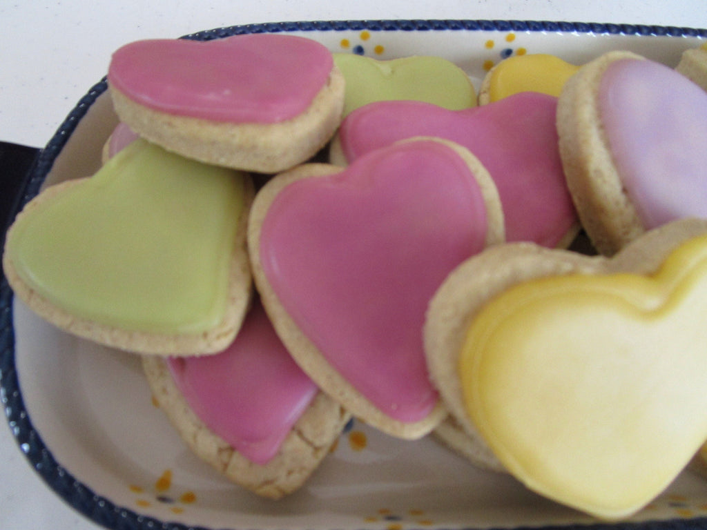 Gluten Free Iced Heart Sugar Cookies, Vegan, School Safe, Dairy Free, Wedding dessert, Bridal, Engagement, Anniversary, Valentine's Day Gift