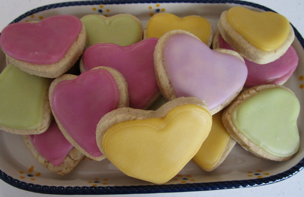 Gluten Free Iced Heart Sugar Cookies, Vegan, School Safe, Dairy Free, Wedding dessert, Bridal, Engagement, Anniversary, Valentine's Day Gift