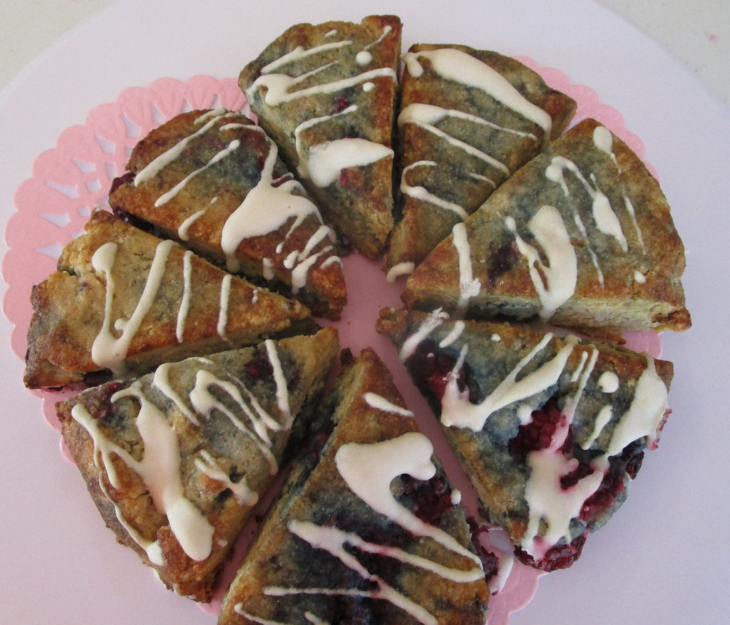 Keto Scones, Blackberry Lime, Grain Free, Gluten Free, Egg Free, Dairy Free, Sugar Free, Vegan, Low Carb snack, Fall Desserts, Thanksgiving